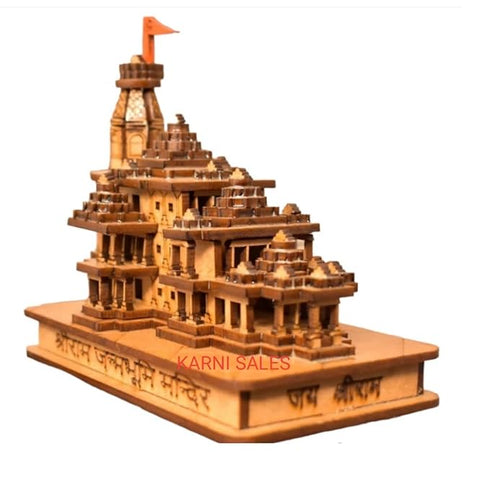 Shri Ram Mandir Ayodhya 3D Wood Tempal With Full Polished